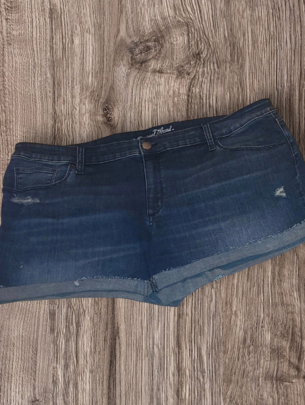 Universal Thread Dark Blue Denim Shorts 22W